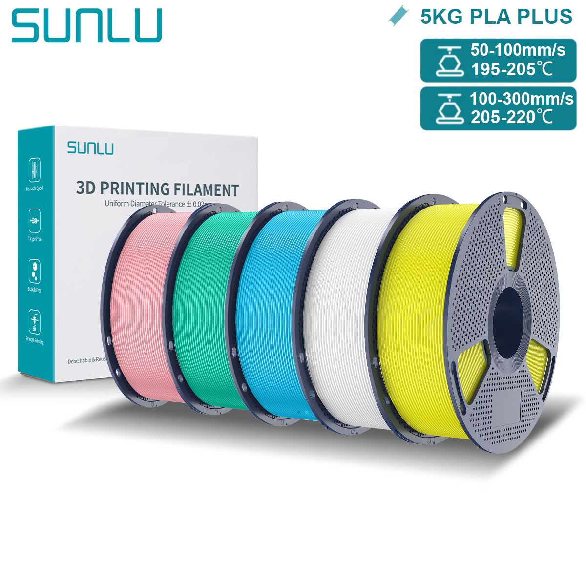 3D Printing Nylon Filament - SUNLU Pla Plus 3D フィラメント 1.75