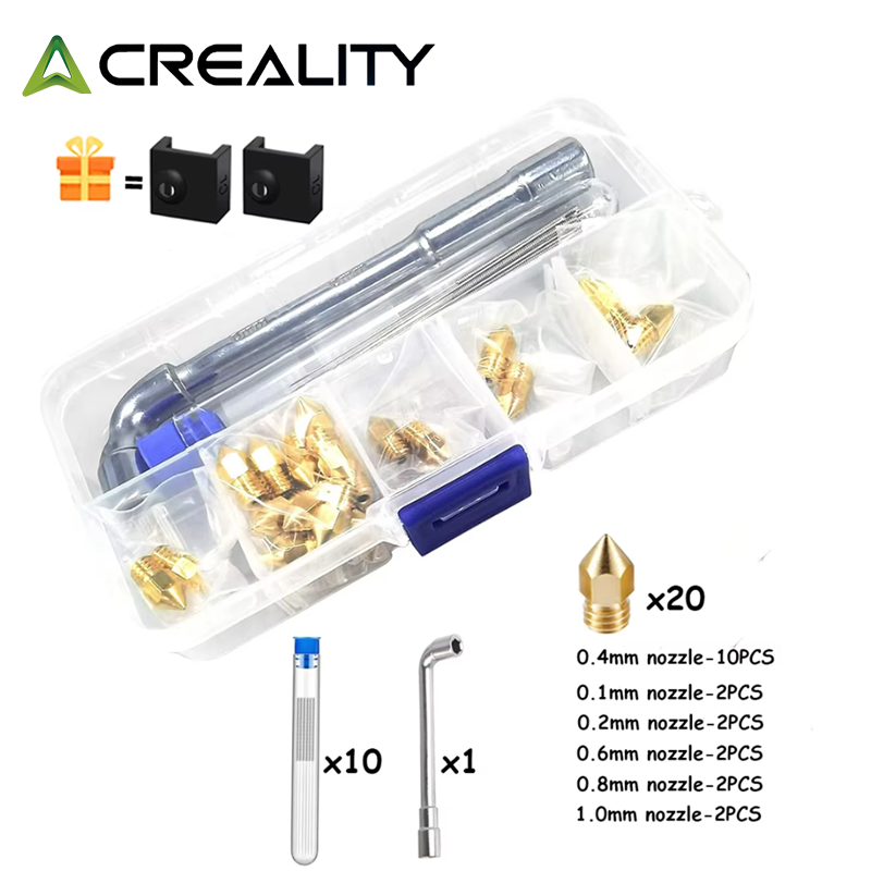 3D Printing News - CREALITY 20 個 MK8 真鍮ノズル 0.2/0.4/0.6/0.8/1.0MM