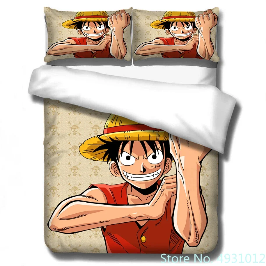 3D Printing Luffy - 2025 ワンピース 面白い ルフィ 寝具セット 枕カバー