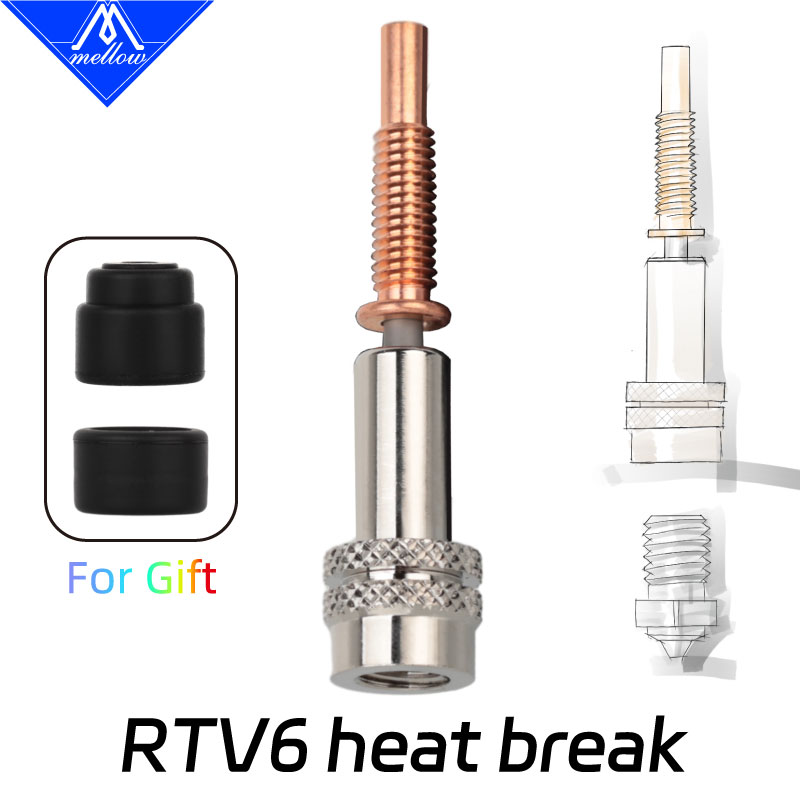 3D Printing Titanium - MELLOW 高精度バイメタル RTV6 ヒートブレーク 1.75 ミリメートル