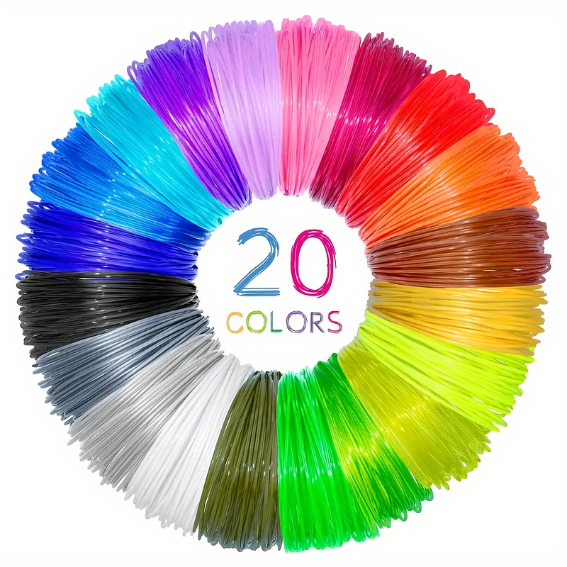 3D Printing Nylon Filament - 20 色 3D 印刷ペンセット DIY 3D