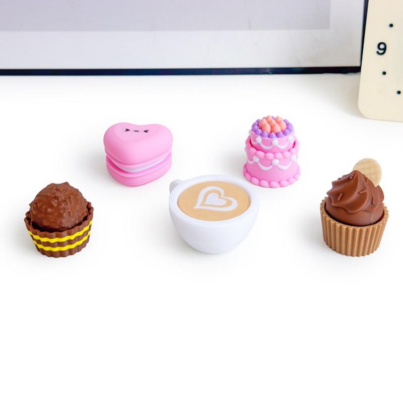 3D Printing Simulator - C 3Dプリント食品クリッカーキーホルダー シミュレーションケーキチョコレートクリッカーペンダント 減圧キーリング バッグハンギング ストレス解消おもちゃ