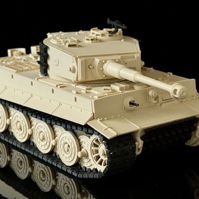 3D Printing Simulator - 戦車装甲モデル WW II タイガーE型 3Dプリント組み立て玩具 DIY手組み立てシミュレーション戦車