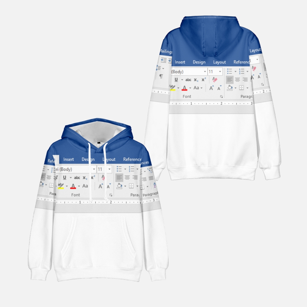 3D Printing Design Software - 3D カジュアル Excel パーカー男性と女性のためのスプレッドシートソフトウェアデザインプリントプルオーバー Y2K Hombre