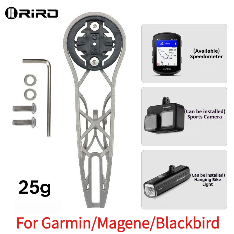 3D Printing Titanium - RIRO チタン合金製バイクコンピューターマウント、3Dプリントによる完全中空フロントステムブラケット（MTBおよびロードバイク用）