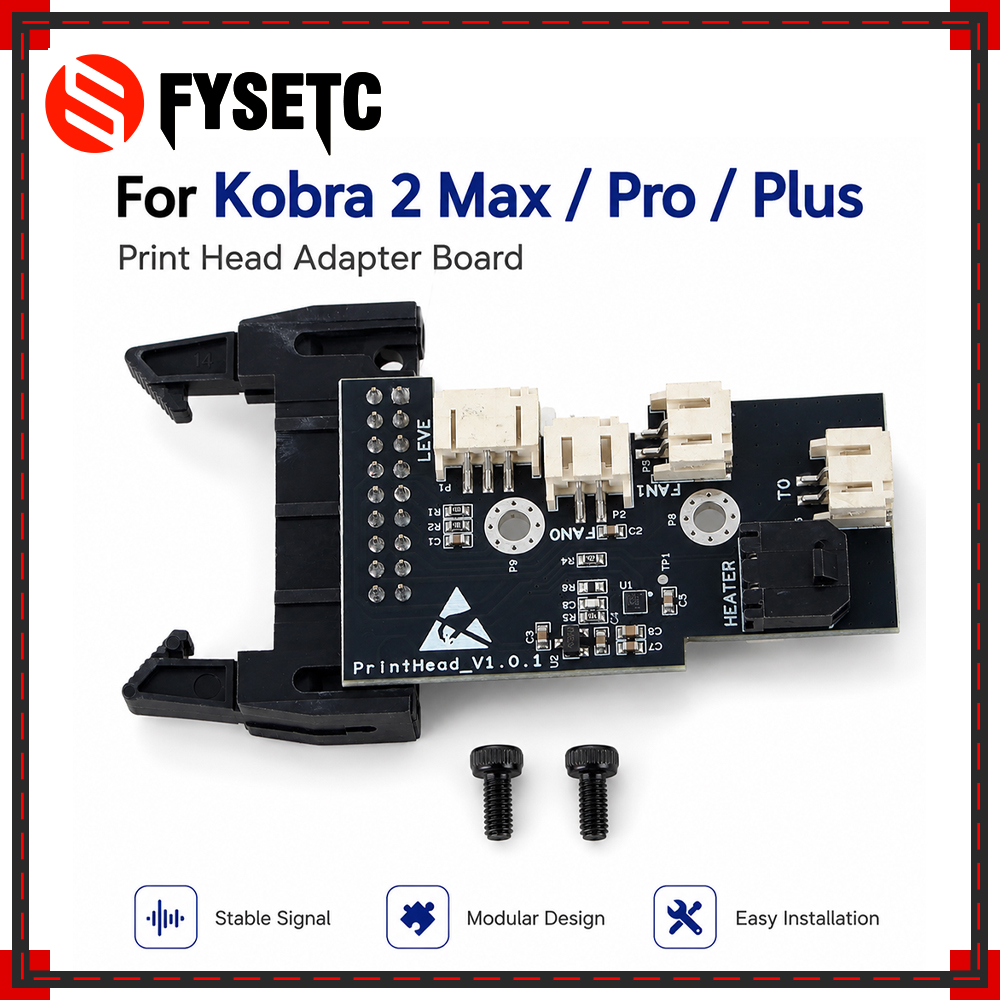 3D Printing Design Software - Kobra 2 Max/Pro/Plus プリントヘッドアダプターボード用、安定した信号とモジュール設計、Kobra 2 3D