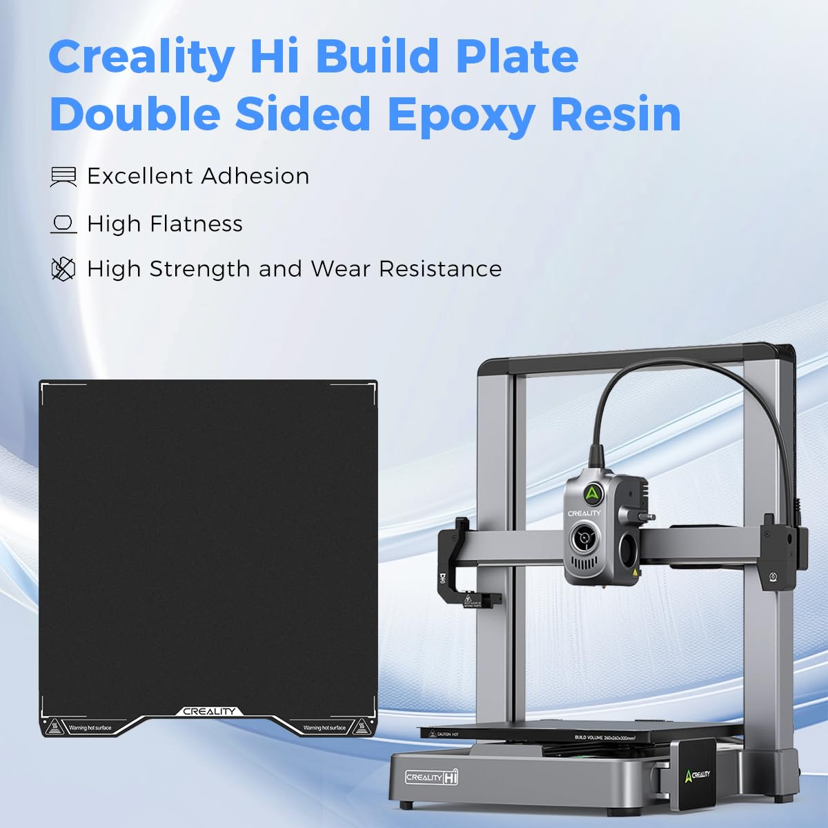 Creality Hi エポキシ樹脂ビルドプレート、280× - 3D Printing News のレビューと価格