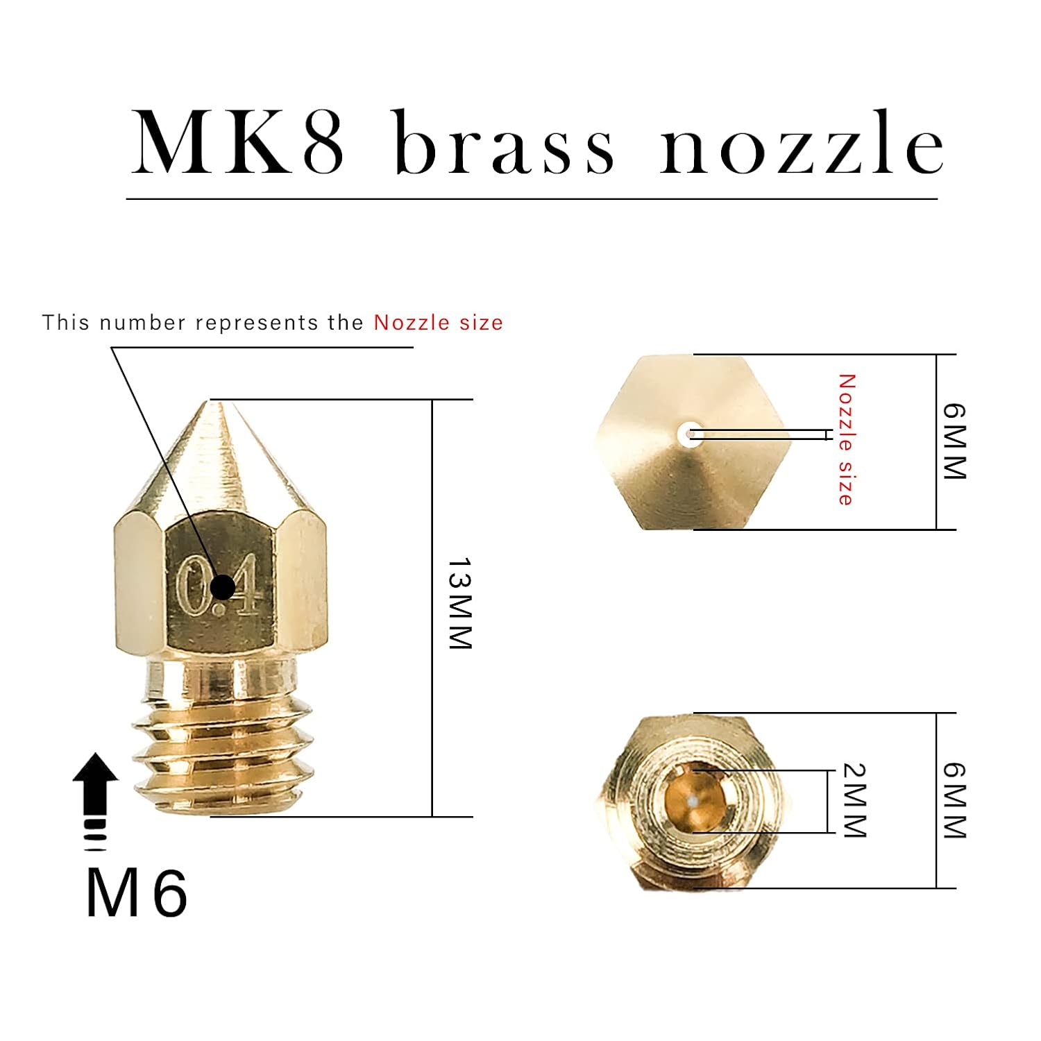 CREALITY 20 個 MK8 真鍮ノズル 0.2/0. - 3D Printing News のレビューと価格