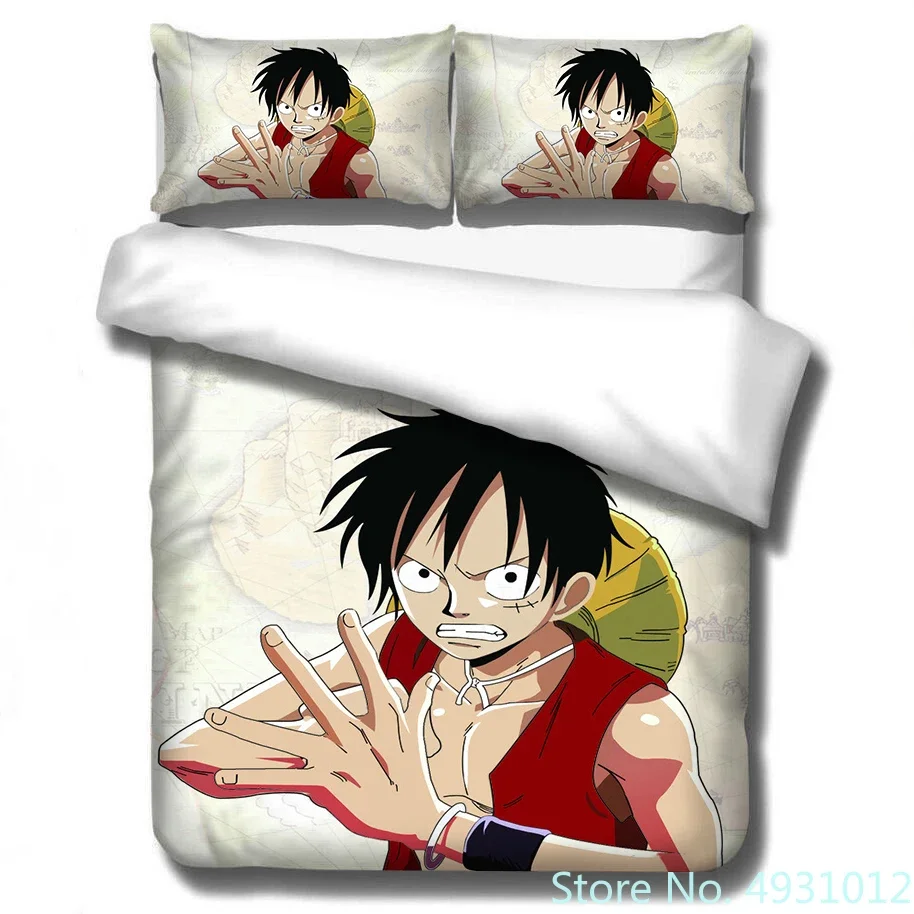 2025 ワンピース 面白い ルフィ 寝具セット 枕カバー  - 3D Printing Luffy のレビューと価格