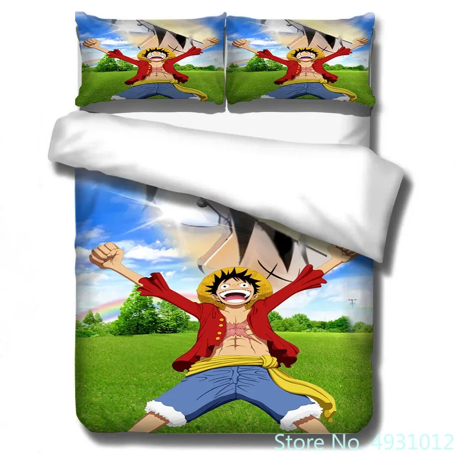 2025 ワンピース 面白い ルフィ 寝具セット 枕カバー  - 3D Printing Luffy のレビューと価格
