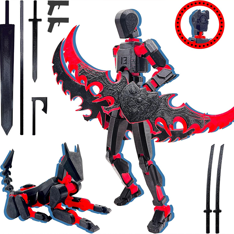 組み立て完了 T13 3Dアクションフィギュアセット 組み立 - 3D Printing Titanium のレビューと価格