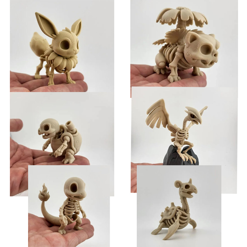 ポケモン化石骨モデルイーブイヒトカゲアニメ周辺機器 3D 印 - 3D Printing Gundam のレビューと価格