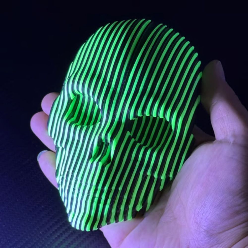 視覚錯覚3Dプリントスカルおもちゃシミュレーションモデル光る - 3D Printing Simulator のレビューと価格