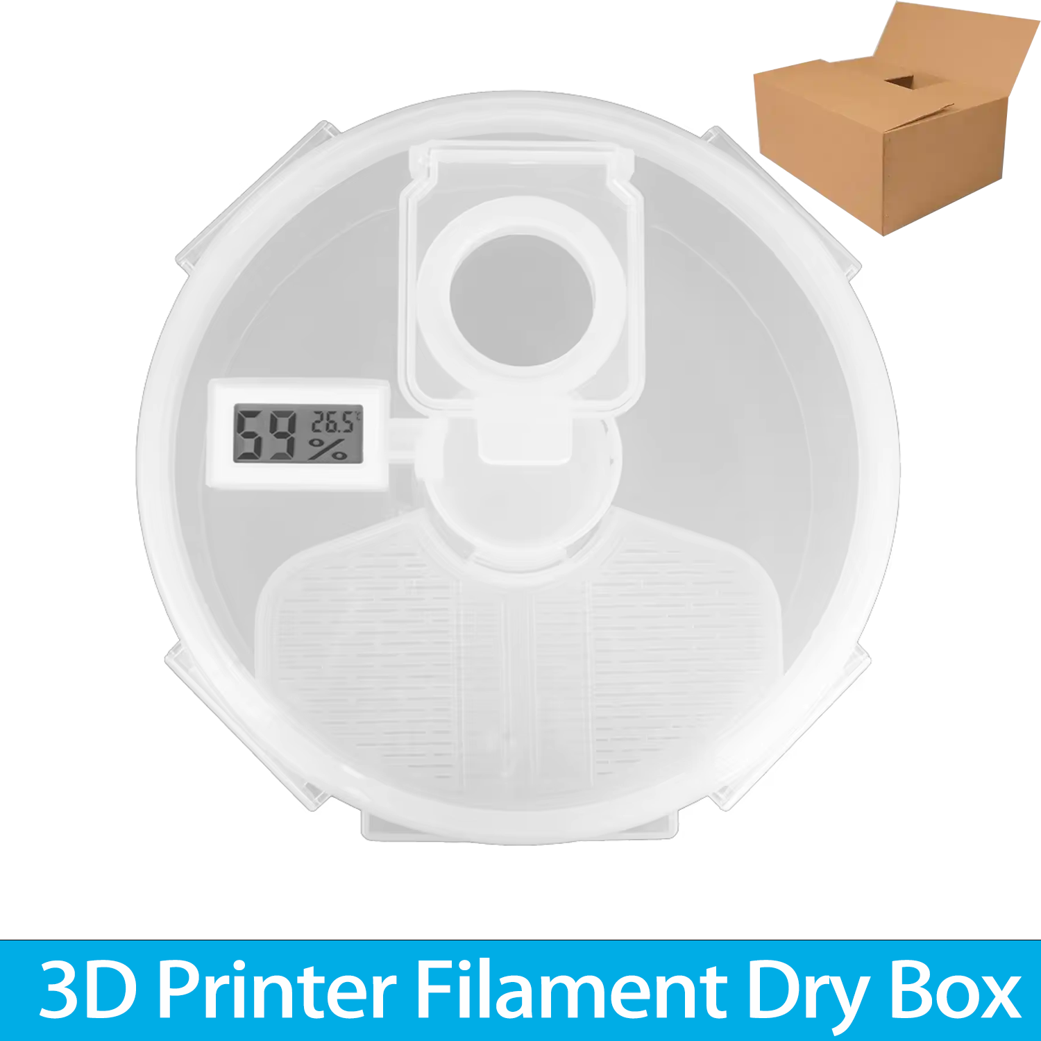 3Dプリンター用1KG PLAフィラメントボックス 防塵防湿 - 3D Printing Nylon Filament のレビューと価格