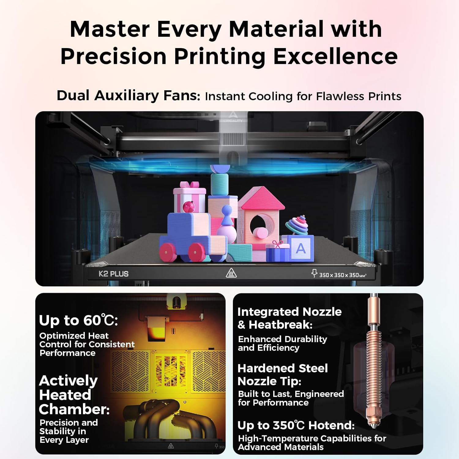 ​ ​ Creality K2 PLUS コンボ 3D プリ - 3D Printing Design Software のレビューと価格