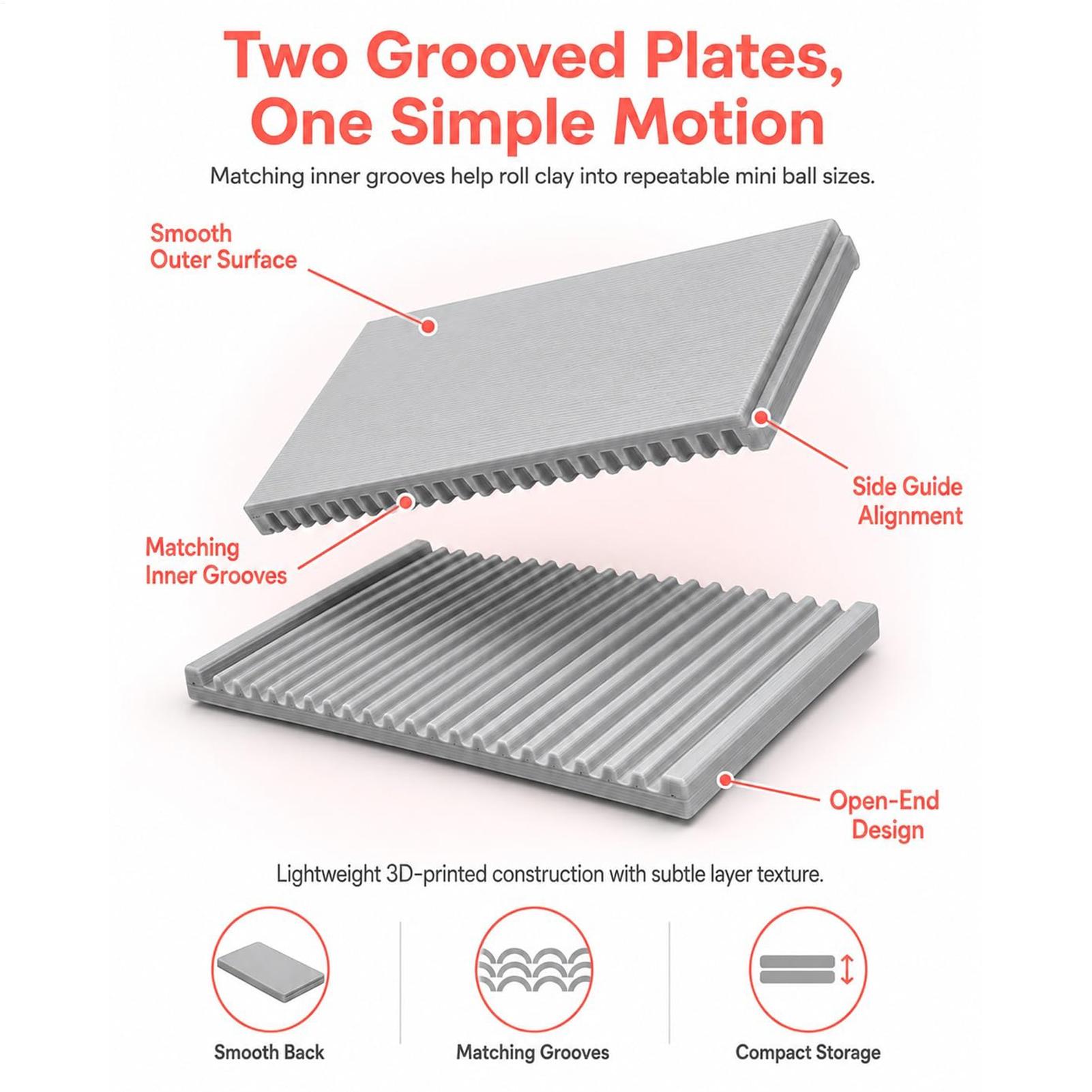 3Dプリント粘土ボールメーカー DIY 再利用可能 4ピース - 3D Printing Maker のレビューと価格