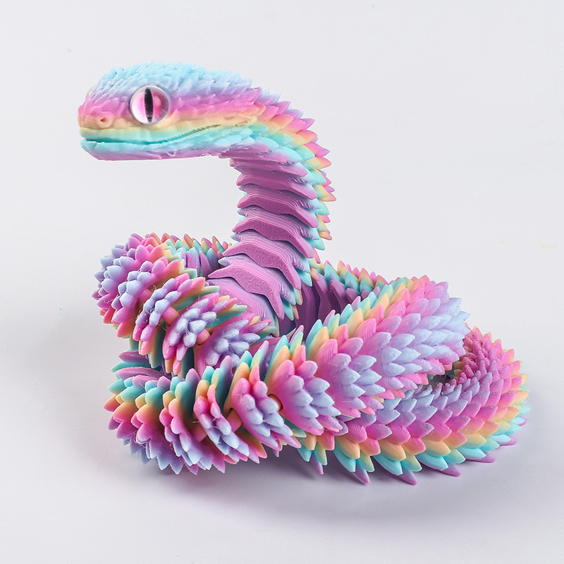 2026年新作 3Dプリント製リアルな蛇の置物 可動関節付き - 3D Printing Simulator のレビューと価格