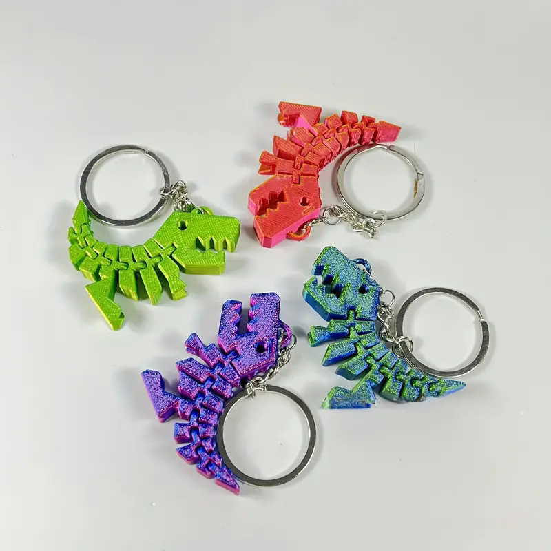 多関節可動式3Dプリント恐竜キーホルダーペンダント、クリエイ - 3D Printing Design Software のレビューと価格