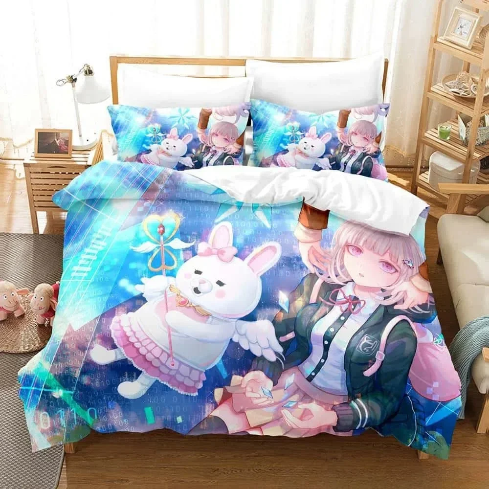 3DダンガンロンパV3 Y2Kガールズコンフォーター プリン - 3D Printing Quilting のレビューと価格