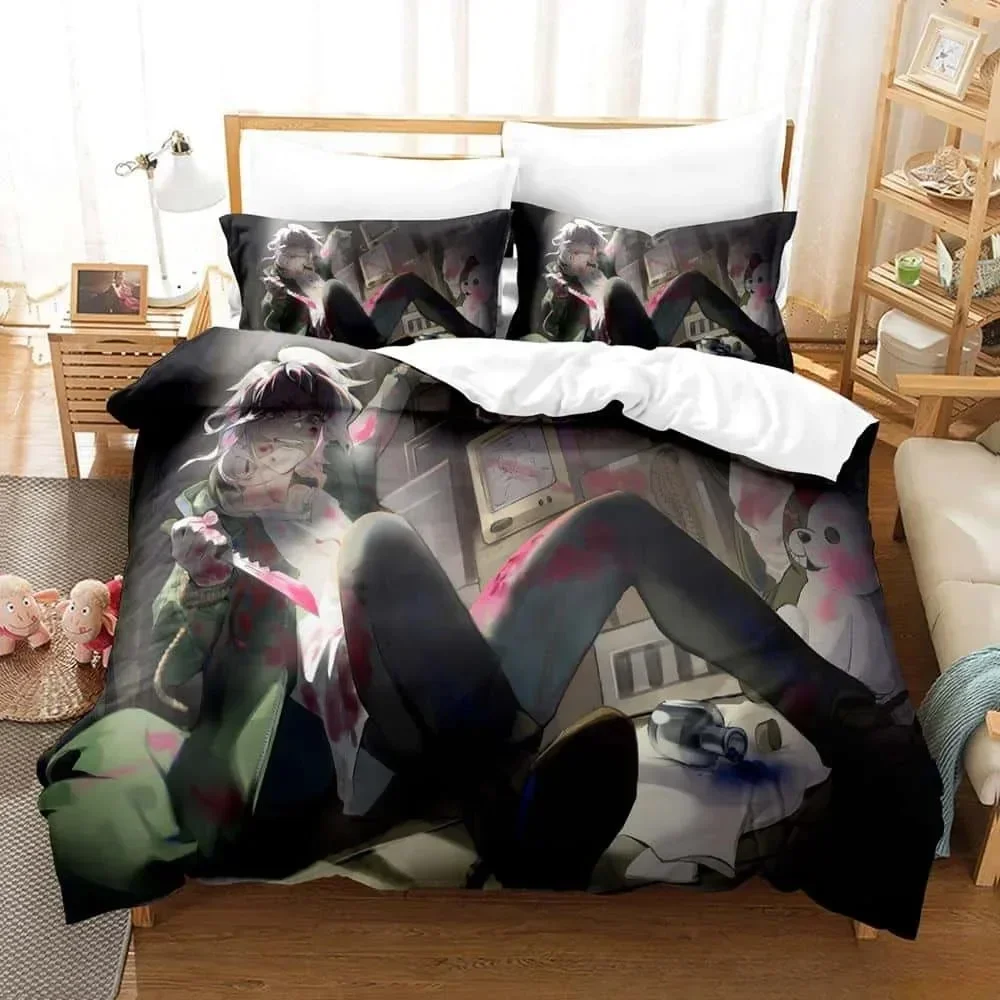 3DダンガンロンパV3 Y2Kガールズコンフォーター プリン - 3D Printing Quilting のレビューと価格