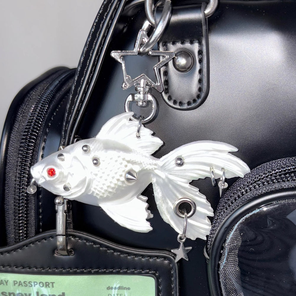 ニューゴシックパンク金魚3Dプリントペンダント - チタン鋼 - 3D Printing Titanium のレビューと価格