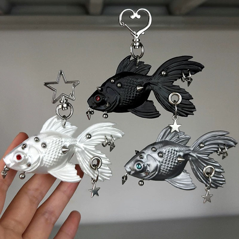 ニューゴシックパンク金魚3Dプリントペンダント - チタン鋼 - 3D Printing Titanium のレビューと価格