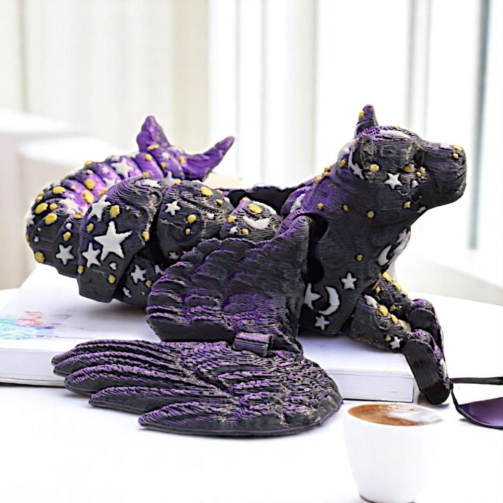 可動式3Dプリントライオンシミュレーション動物、翼付きシミュ - 3D Printing Simulator のレビューと価格